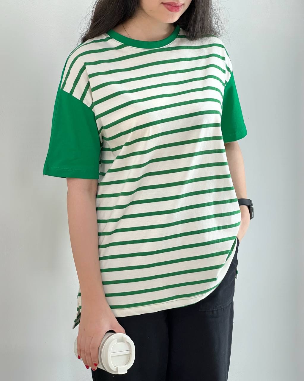 تیشرت راه راه لانگ کد 3953