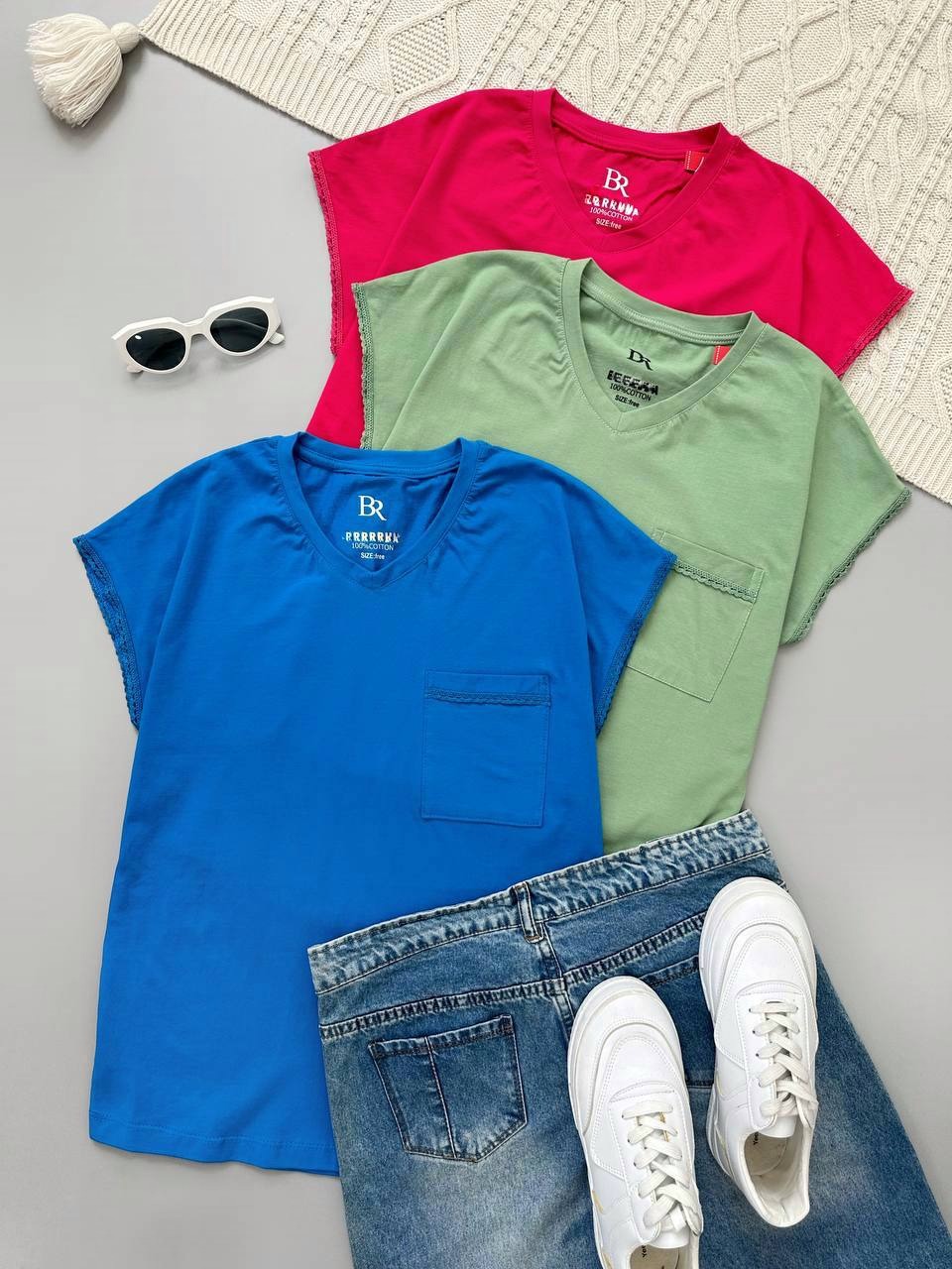 تیشرت جیب نوار 10 رنگ کد 3957