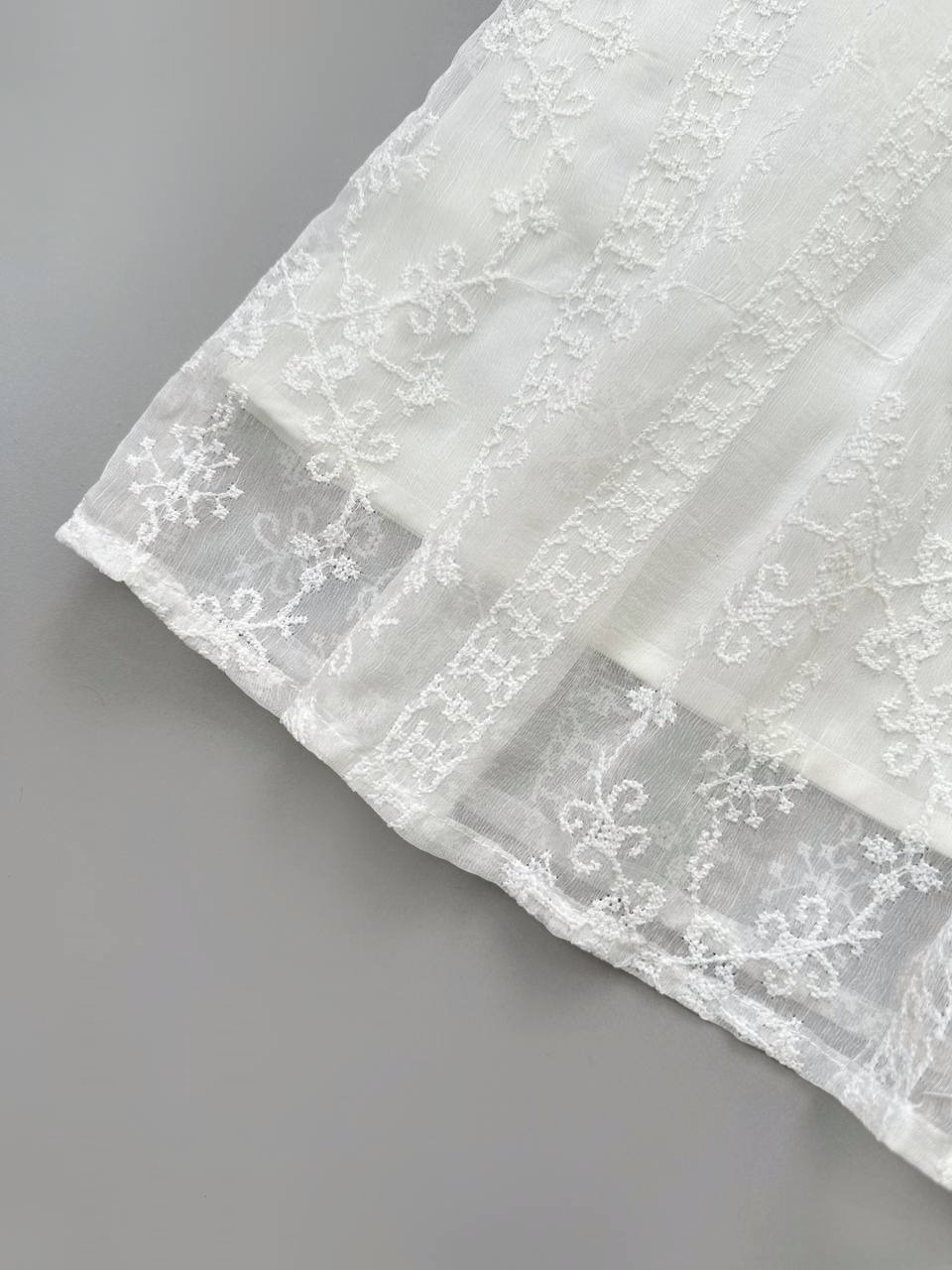 پیراهن ارگنزا تمام گلدوزی کد 3958