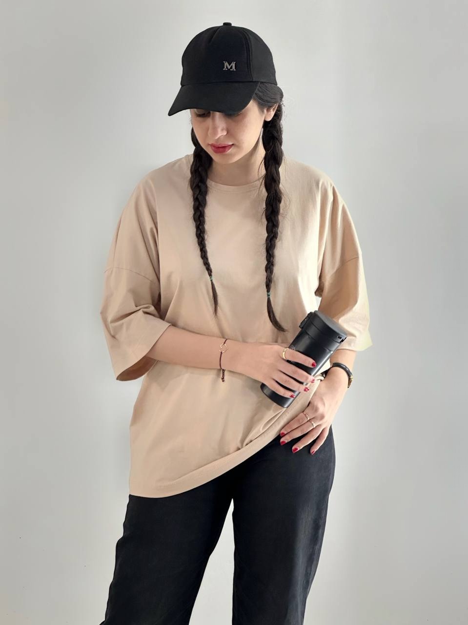 تیشرت لانگ نخ و پنبه کد 3967