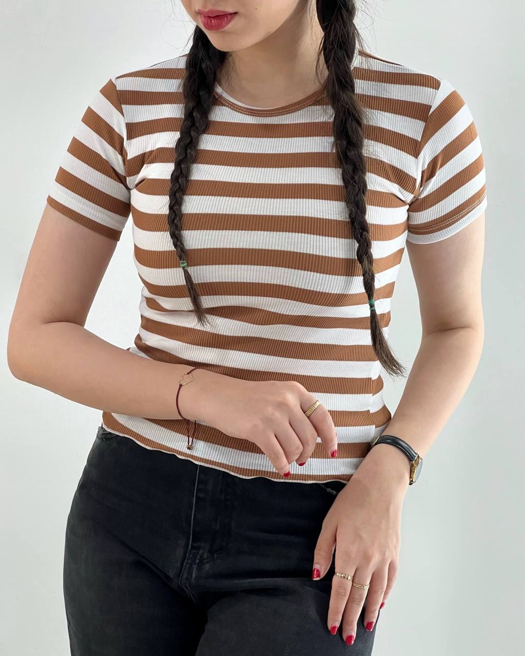 کراپ راه راه رنگی کد 3970