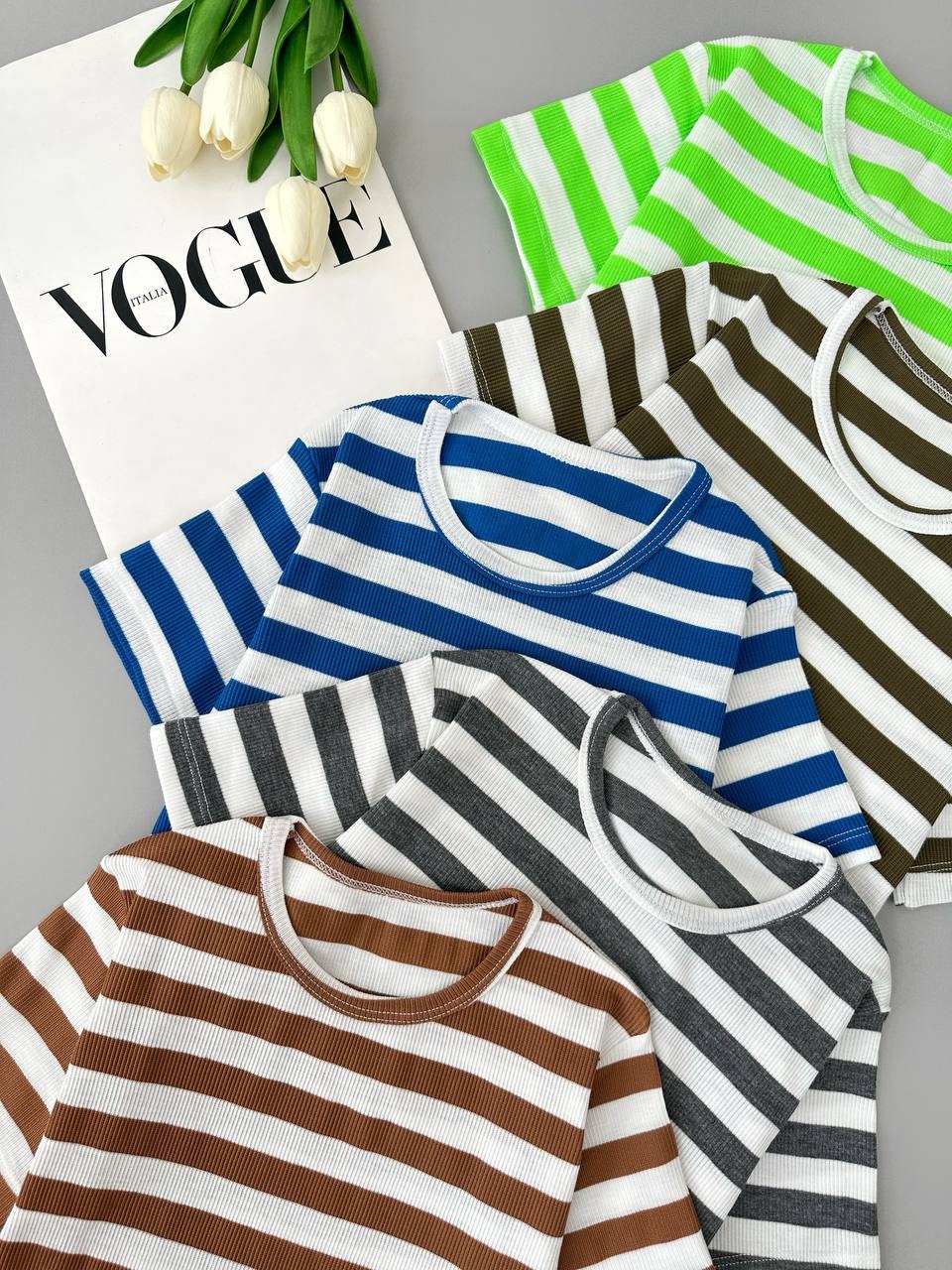 کراپ راه راه رنگی کد 3970