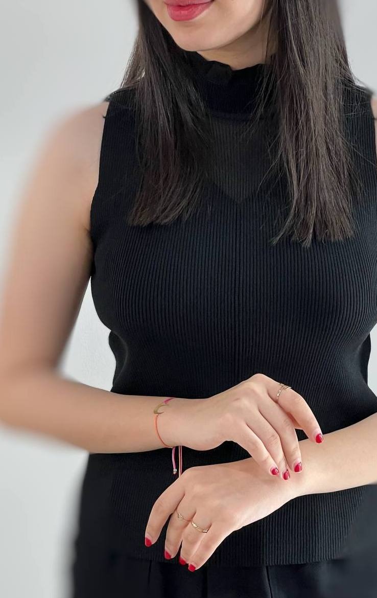 تاپ بافت کبریتی یقه چین کد 3973