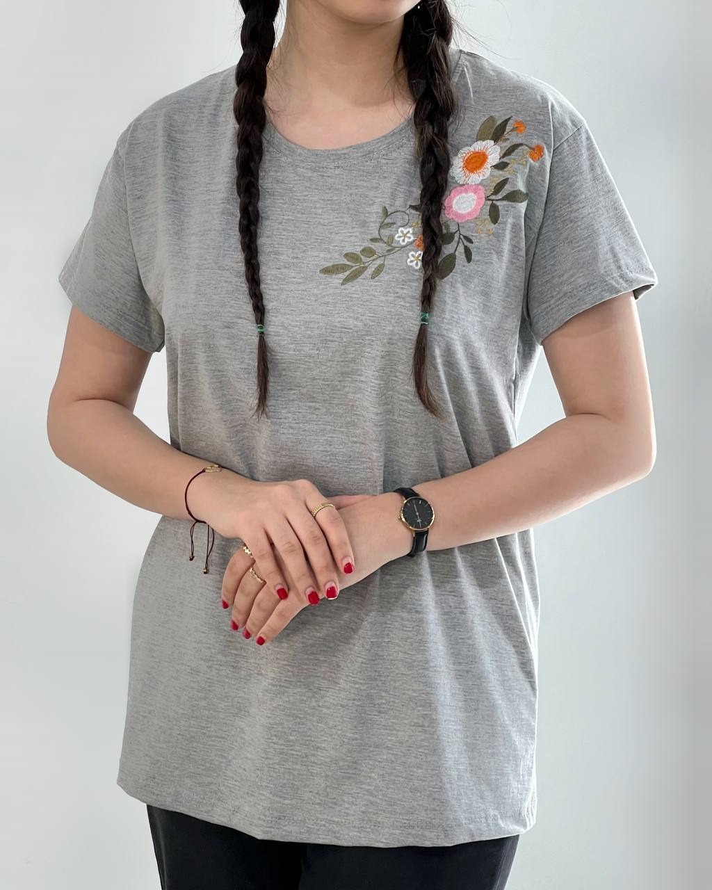 تیشرت گلدوزی 6 رنگ کد 3974