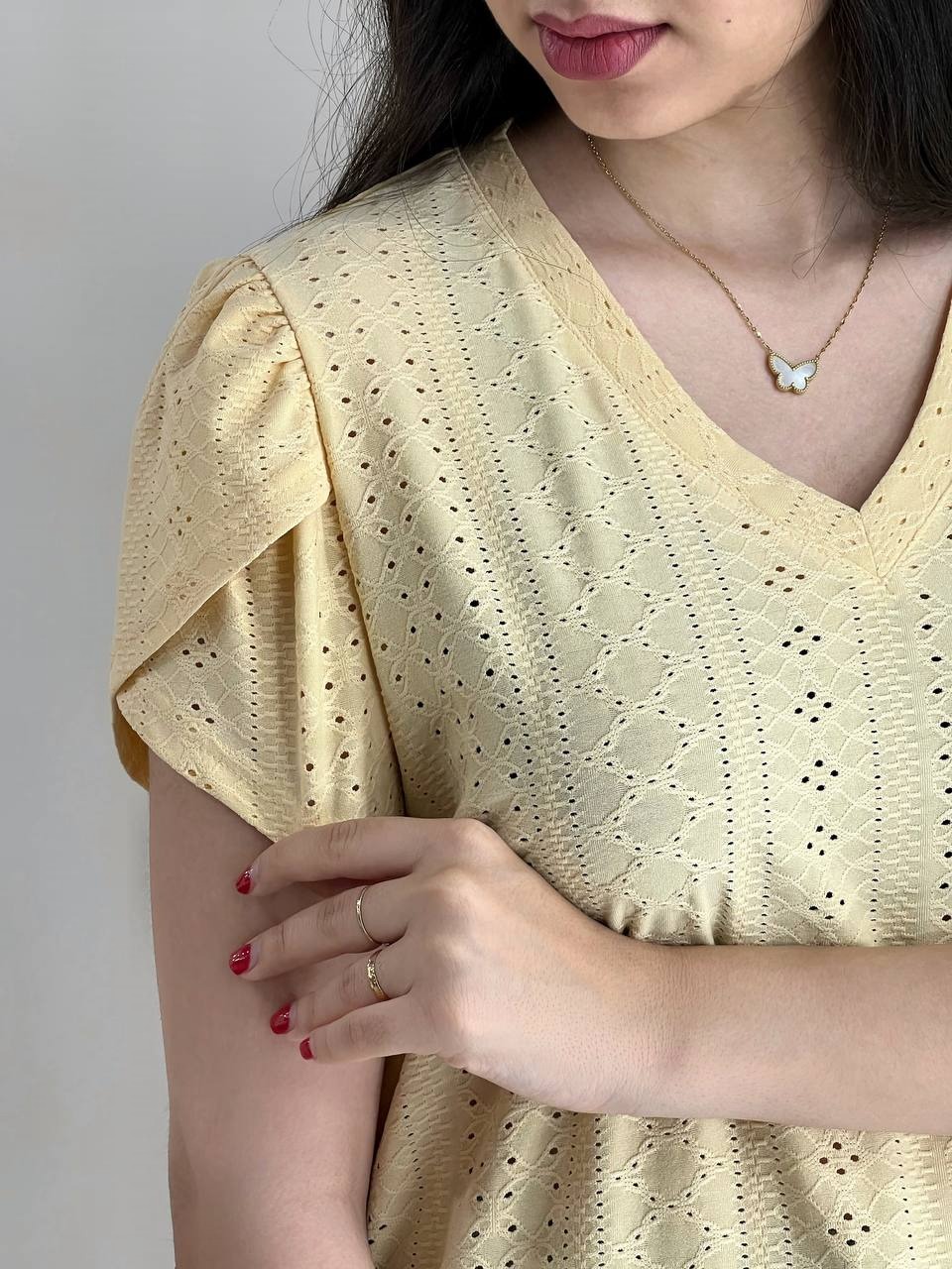 شومیز آستین لاله مراکشی کد 3975