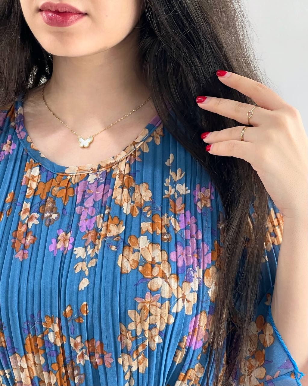 تونیک پلیسه گل ریز 2 کد 3976