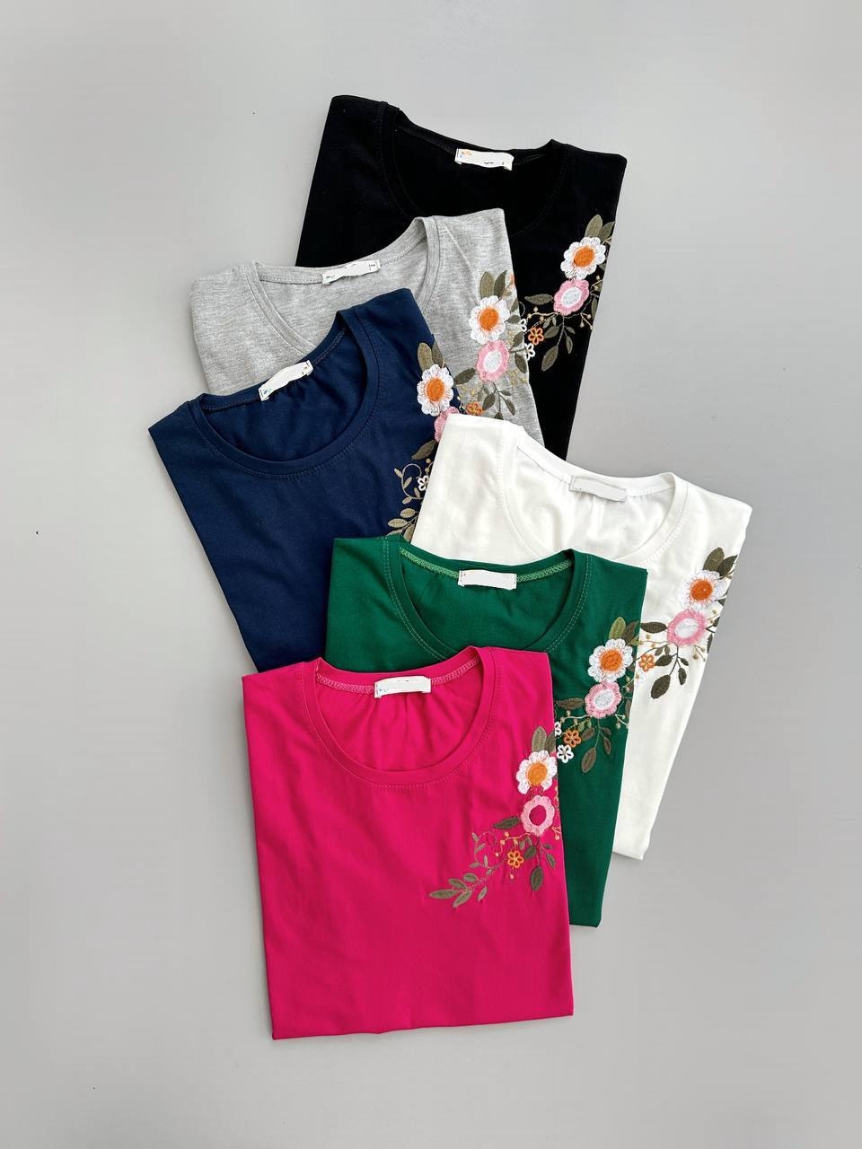 تیشرت گلدوزی 6 رنگ کد 3979