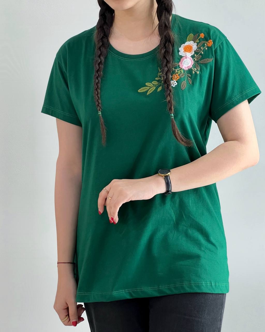 تیشرت گلدوزی 6 رنگ کد 3979