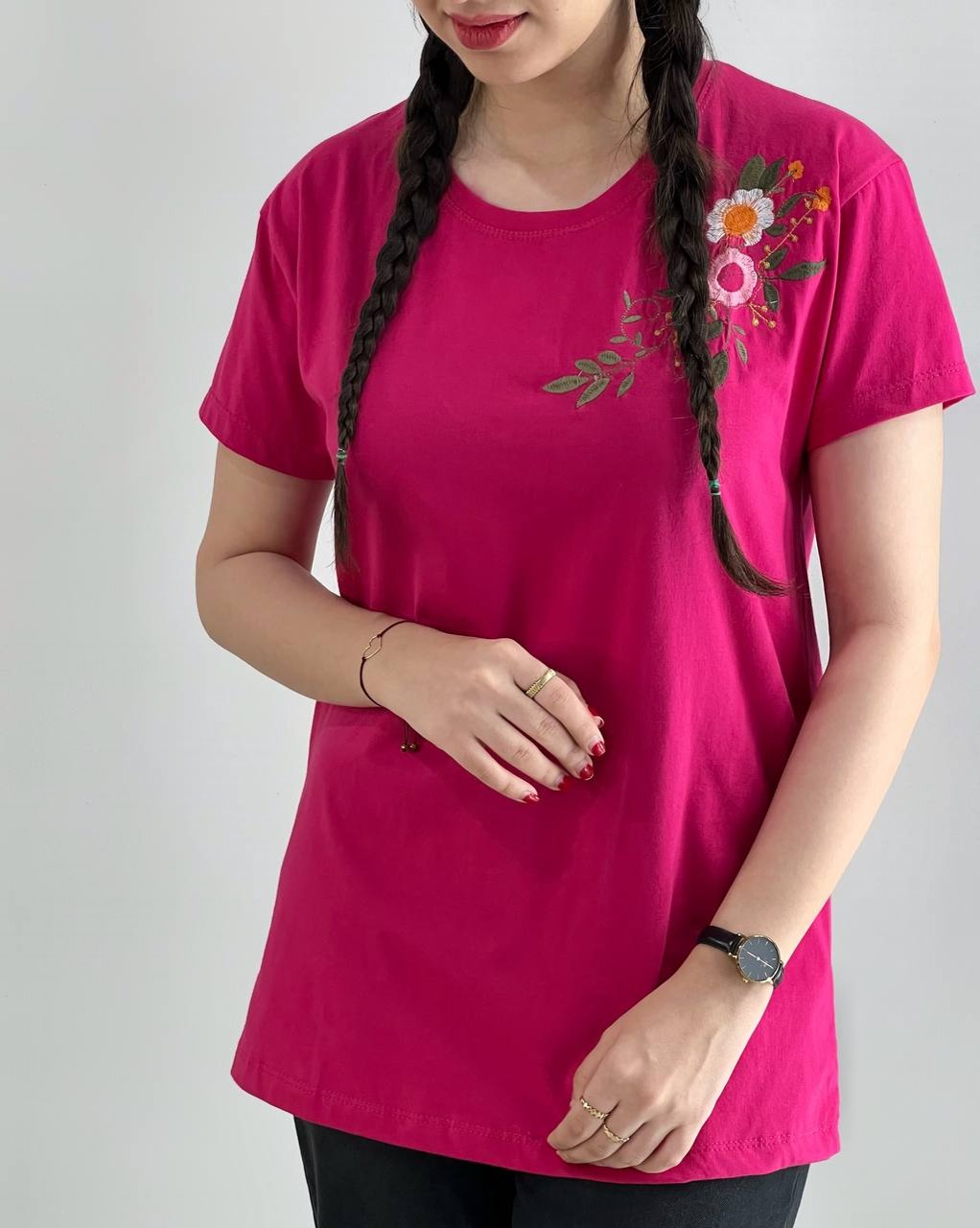 تیشرت گلدوزی 6 رنگ کد 3979