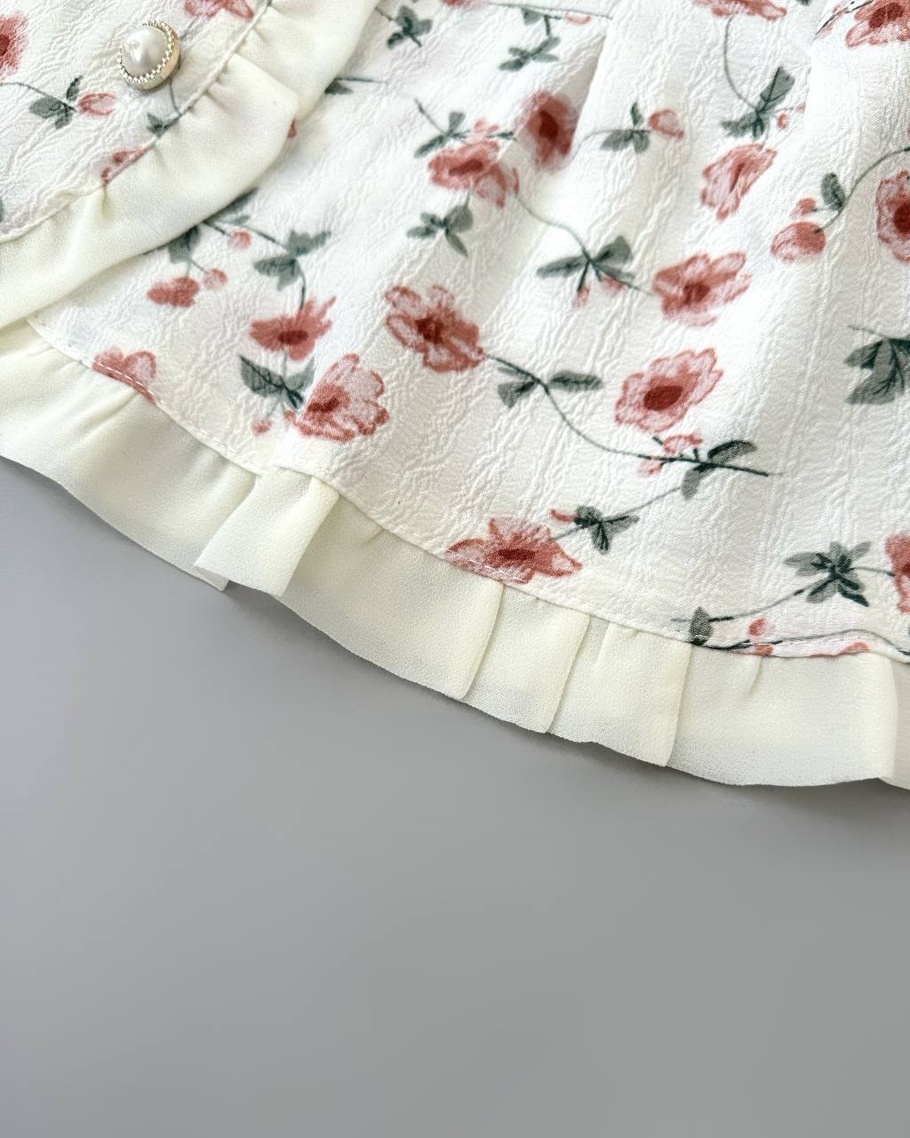 شومیز گل دار عروسکی کد 3995