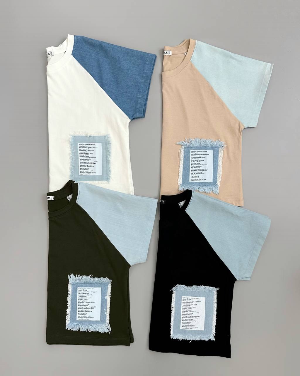 کراپ نخ پنبه آستین جین کد 4003