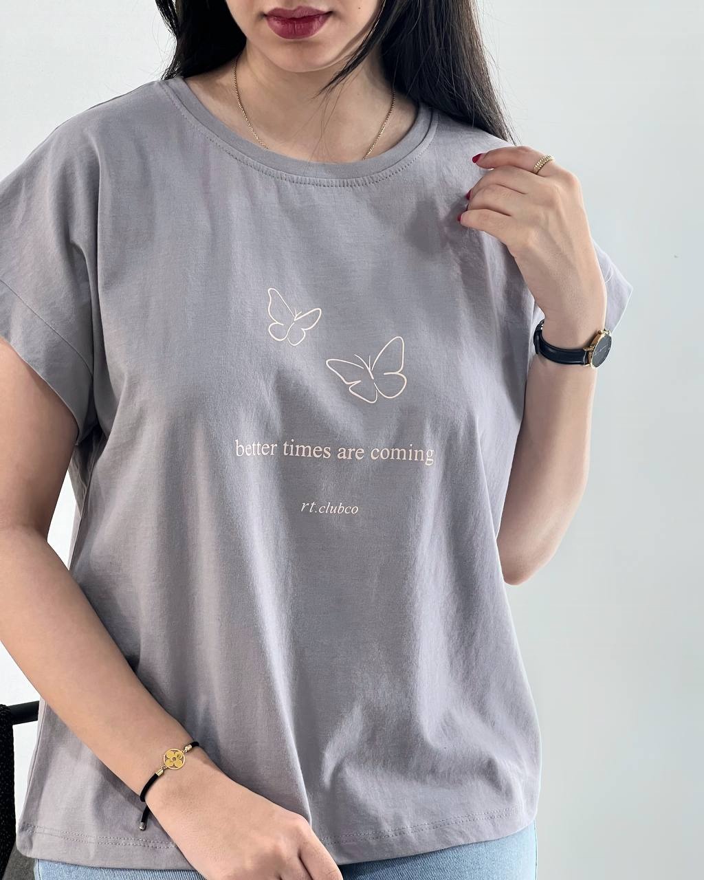 تیشرت آستین سرخود پروانه کد 4005