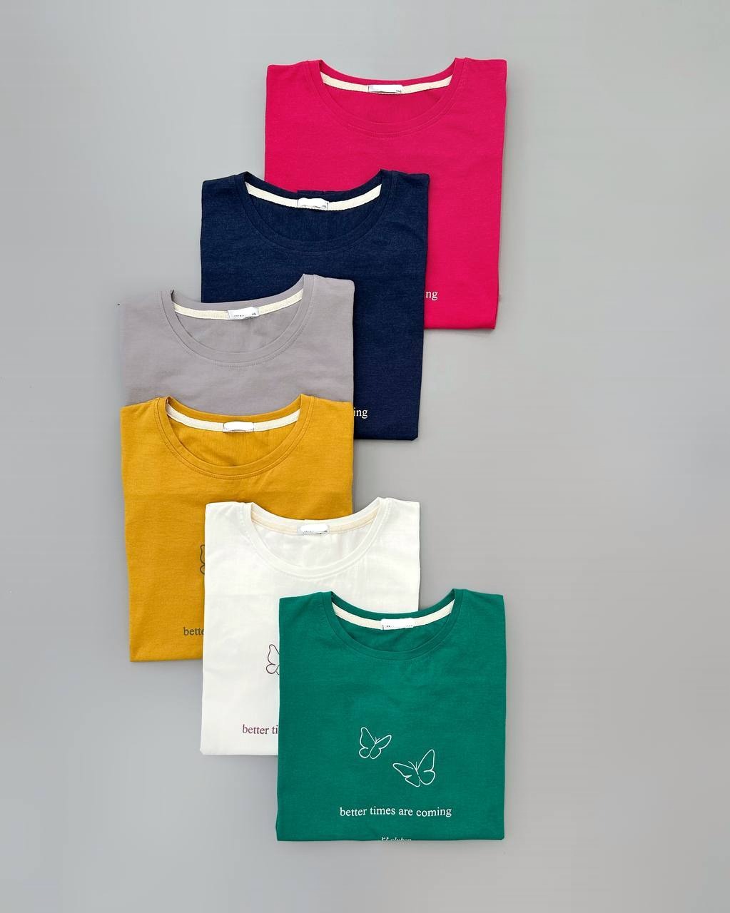 تیشرت آستین سرخود پروانه کد 4005