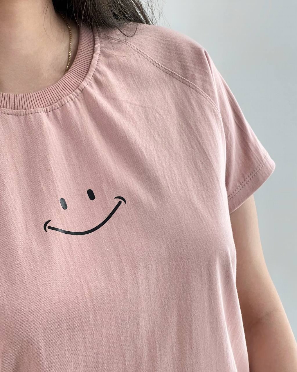 تیشرت آستین رگلان لبخند کد 4006