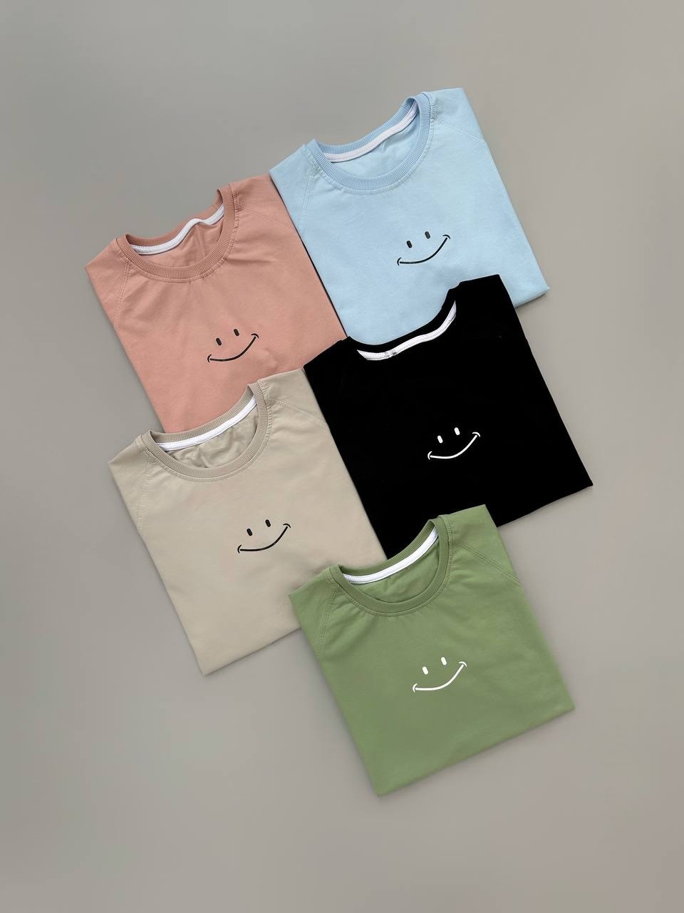 تیشرت آستین رگلان لبخند کد 4006