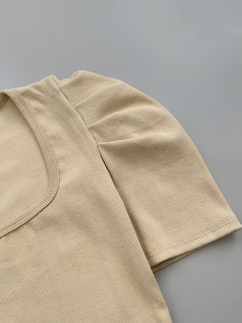 تیشرت آستین پف کبریتی کد 4008