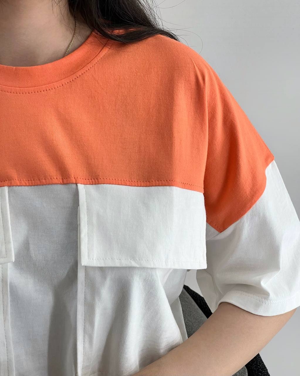 کراپ رنگی دو جیب کد 4009