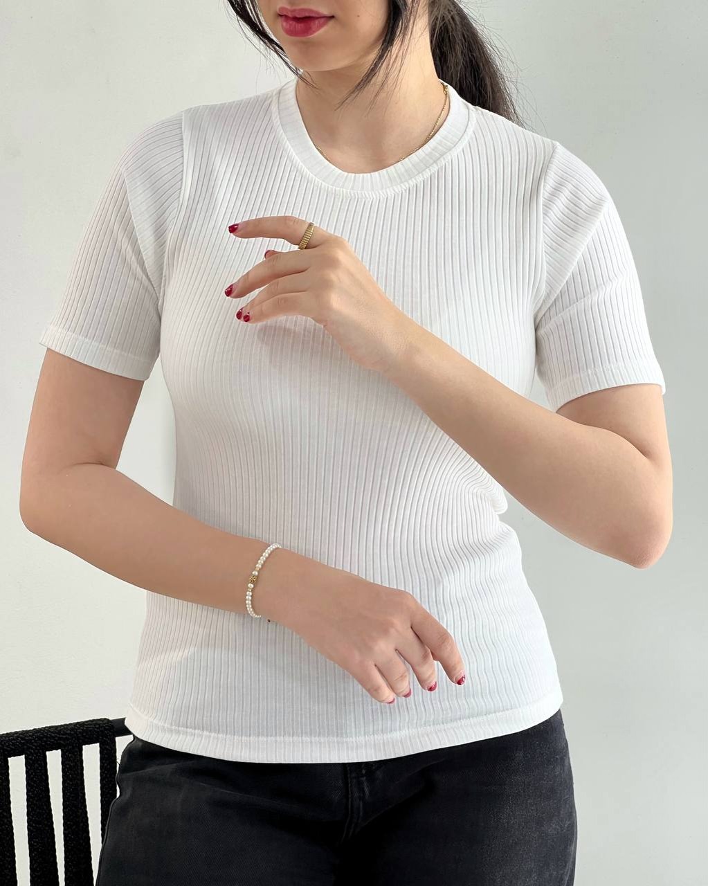 تیشرت پنبه کبریتی کد 4019