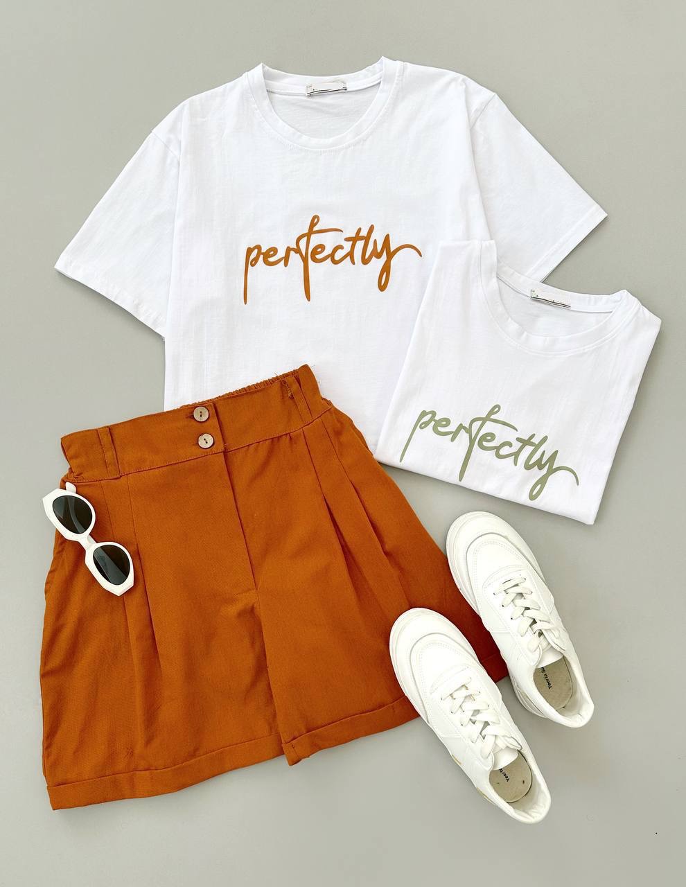 ست تیشرت و شلوارک لینن کد 4020