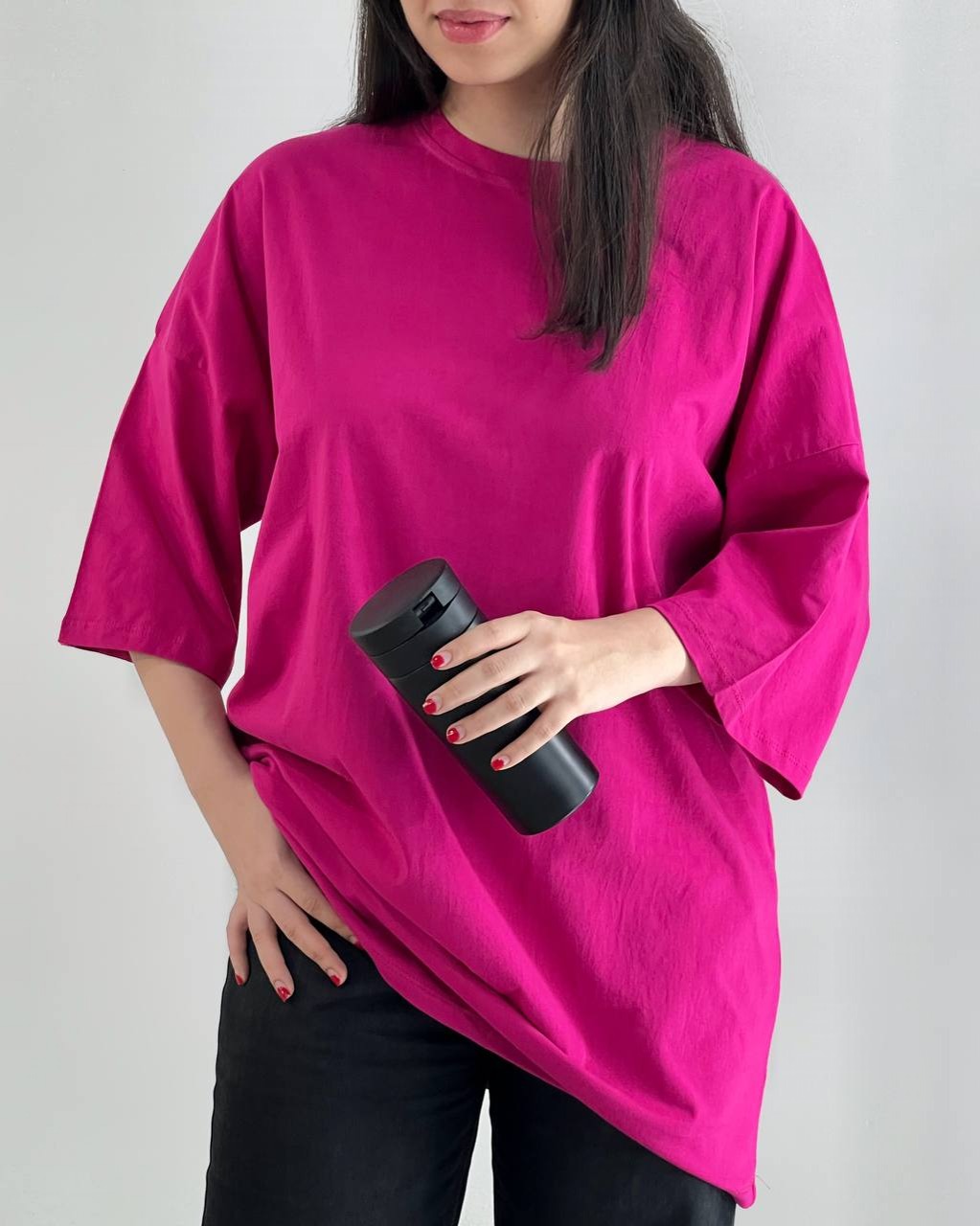 تیشرت نخ پنبه لانگ کد 4022