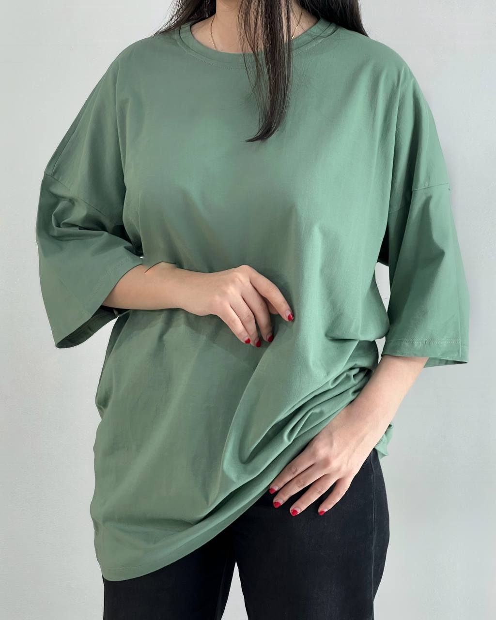 تیشرت نخ پنبه لانگ کد 4022