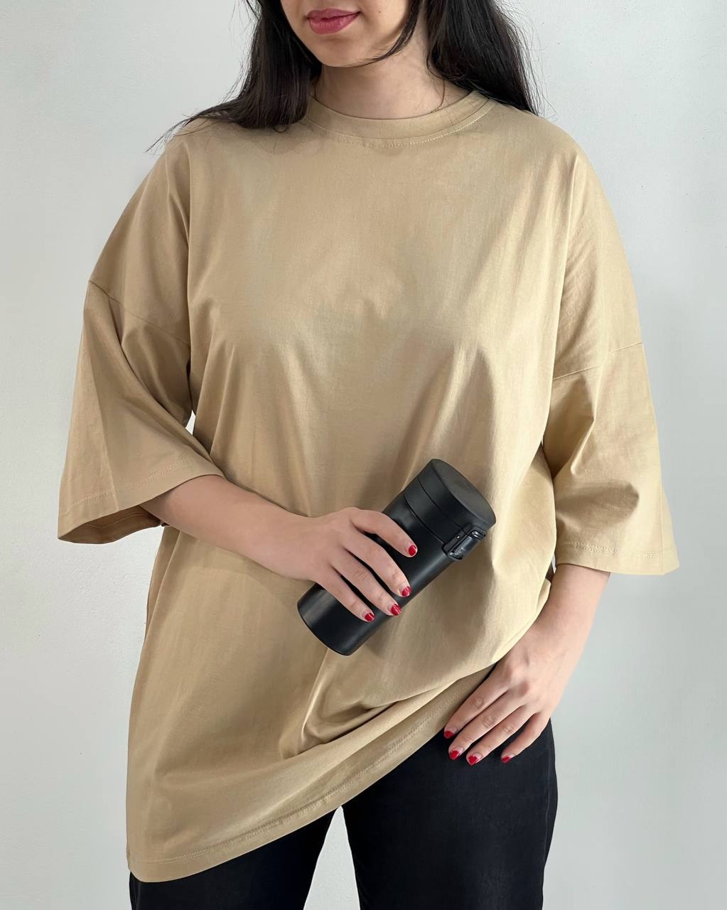 تیشرت نخ پنبه لانگ کد 4022