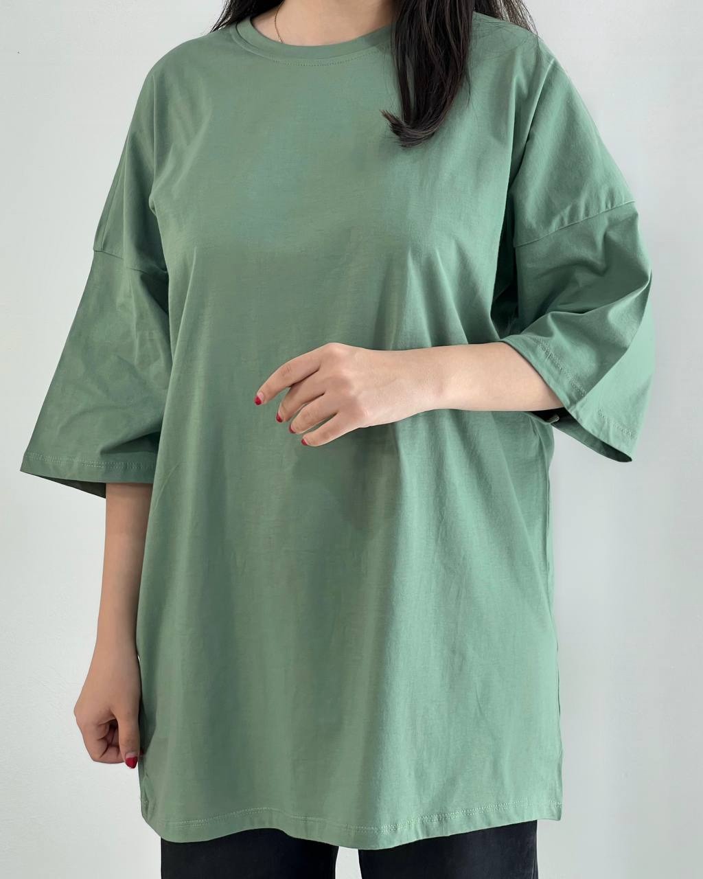 تیشرت نخ پنبه لانگ کد 4022