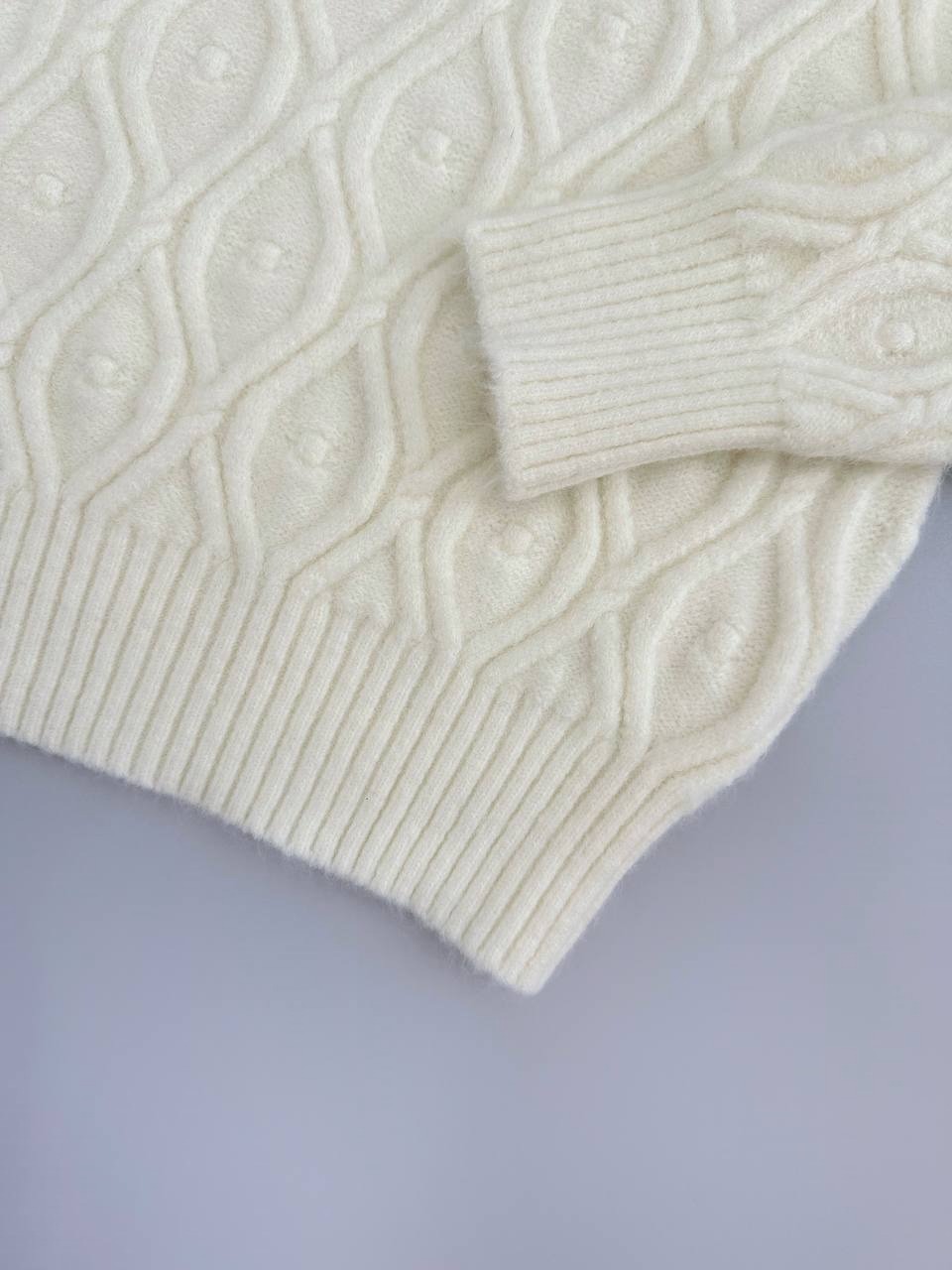 پلیور بافت لوزی 3 رنگ کد 4028