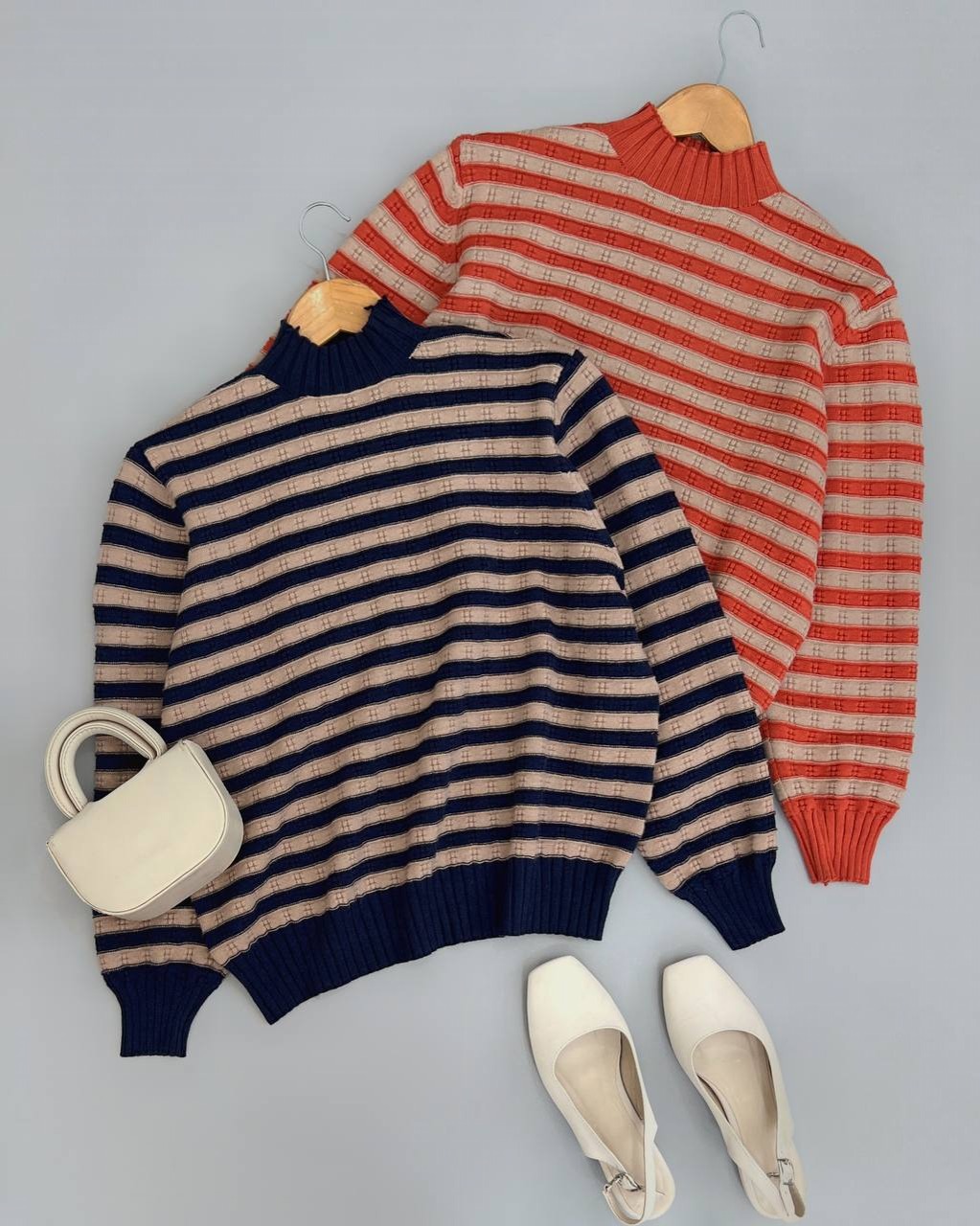 پلیور بافت راه راه 4 رنگ کد 4040