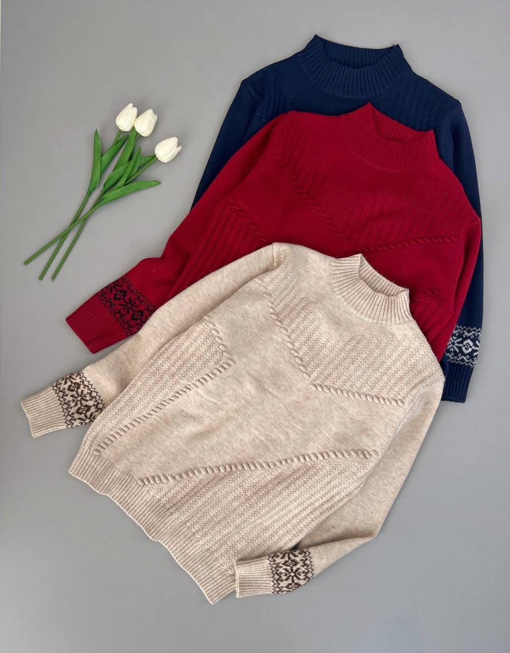 پلیور بافت سنتی 5 رنگ کد 4043