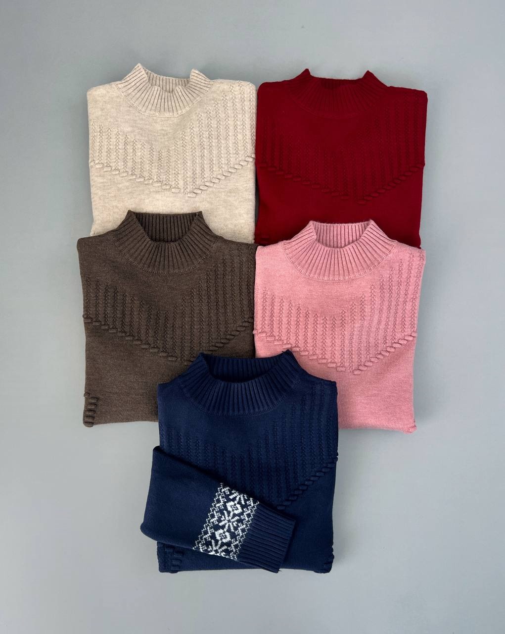 پلیور بافت سنتی 5 رنگ کد 4043