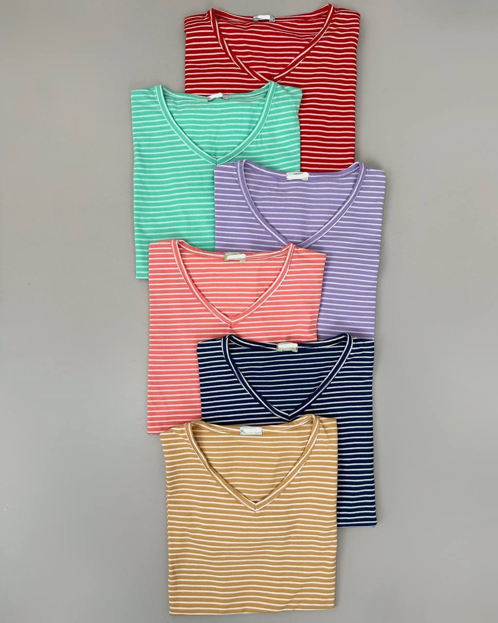 تیشرت راه راه یقه هفت کد 4046