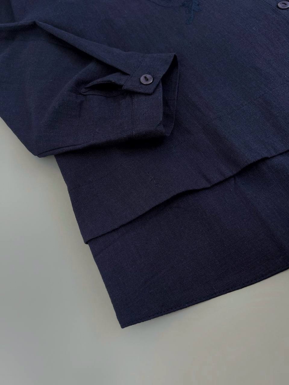 شومیز کنف سورمه ای کد 4047