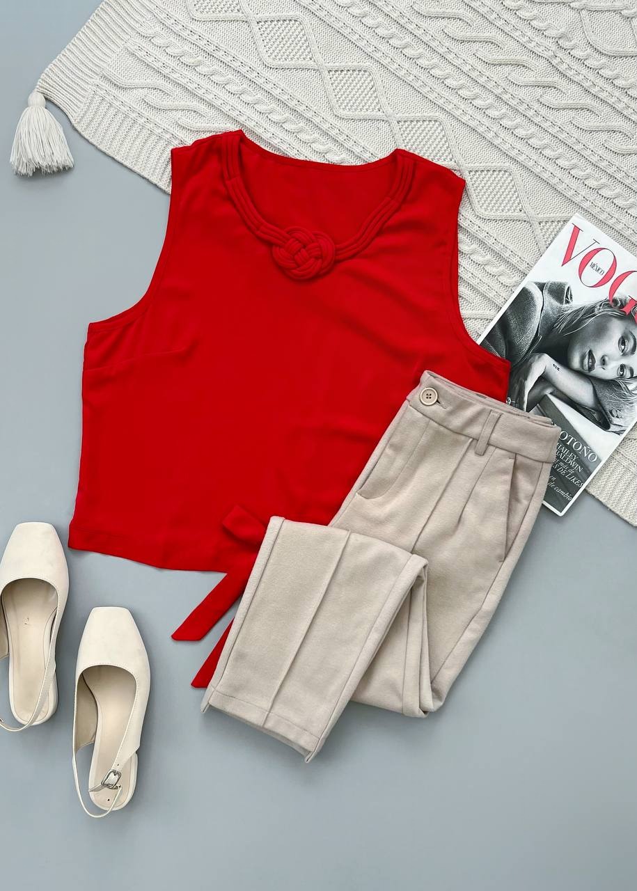 تاپ کرپ ساتن گره ای کد 4048