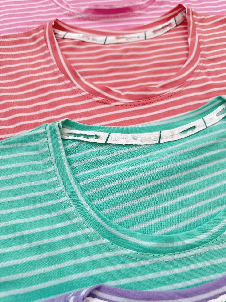 کراپ راه راه یقه گرد کد 4052