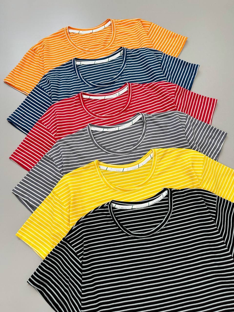 کراپ راه راه یقه گرد کد 4052