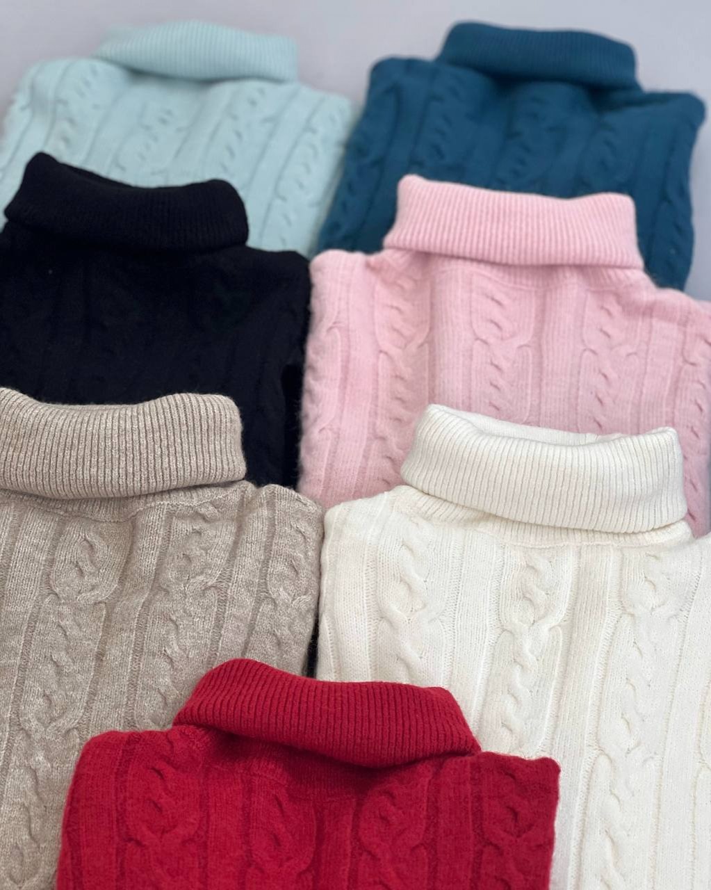 پلیور بافت یقه اسکی کد 4055