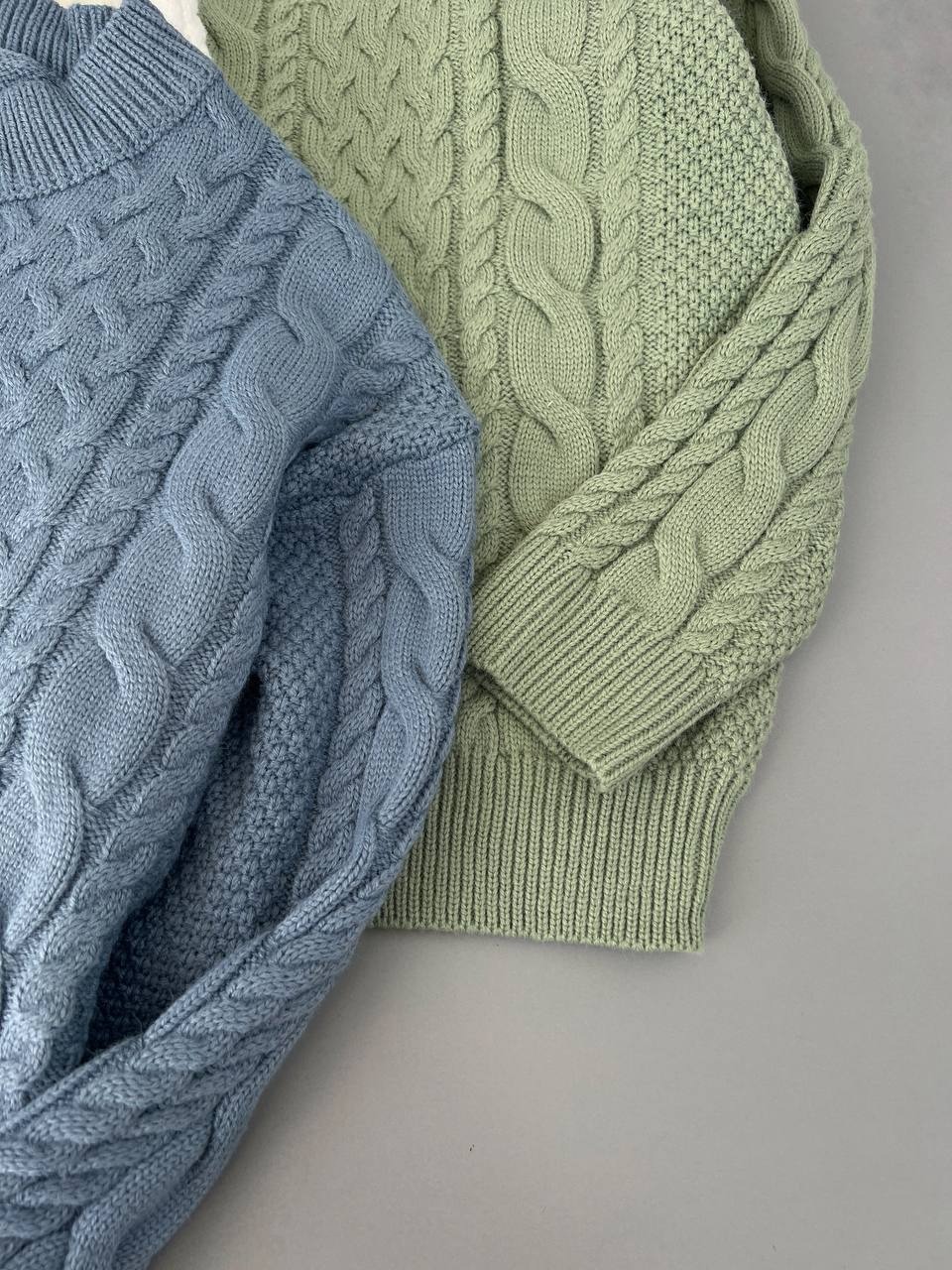 پلیور بافت زنجیری گرم بالا کد 4058