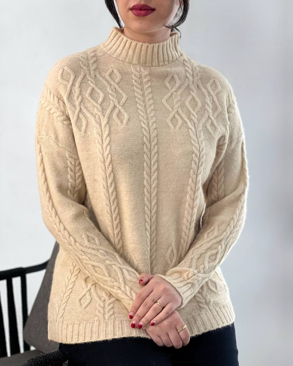 پلیور بافت یقه 3 سانت 6 رنگ کد 4064