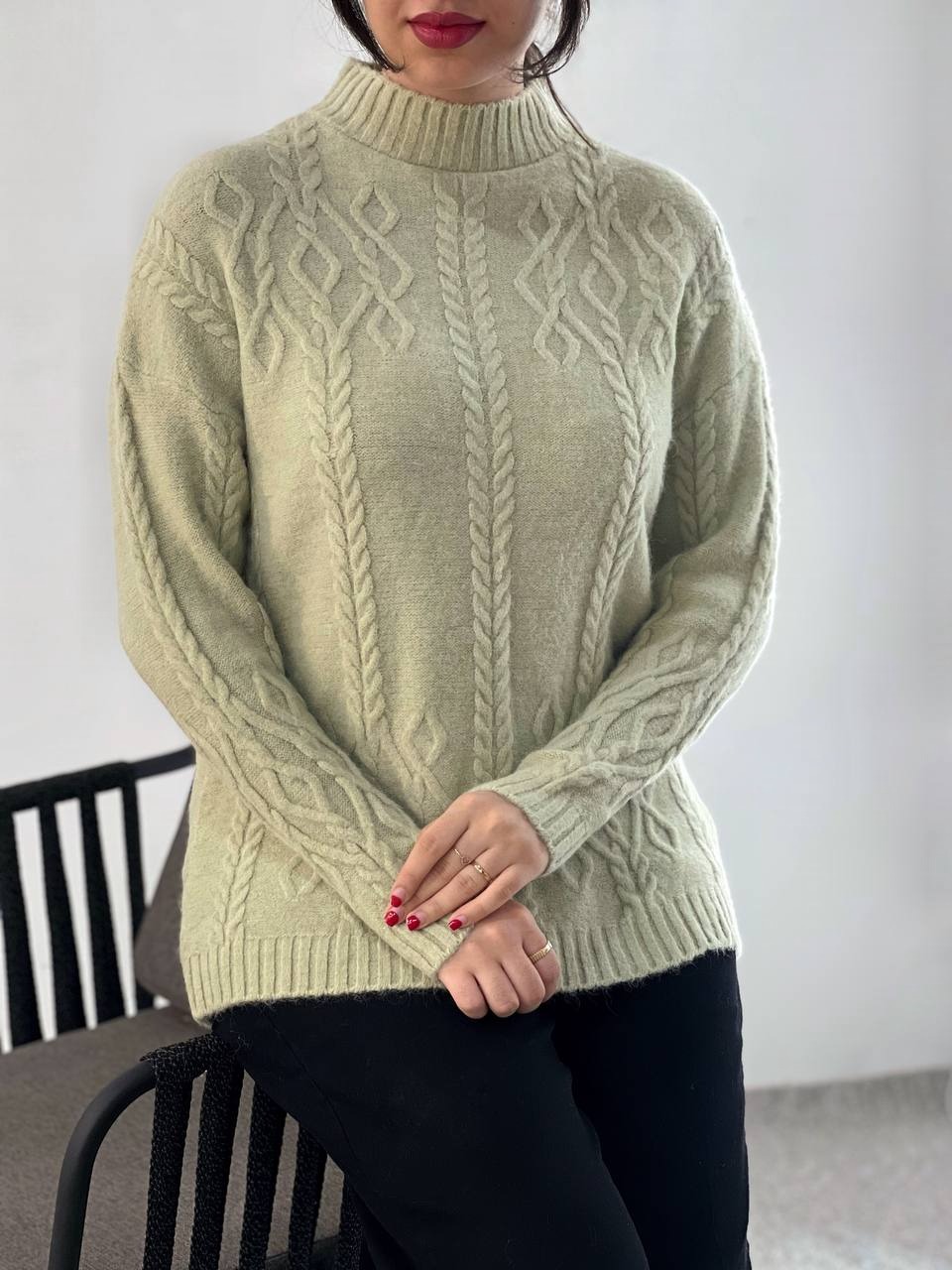 پلیور بافت یقه 3 سانت 6 رنگ کد 4064