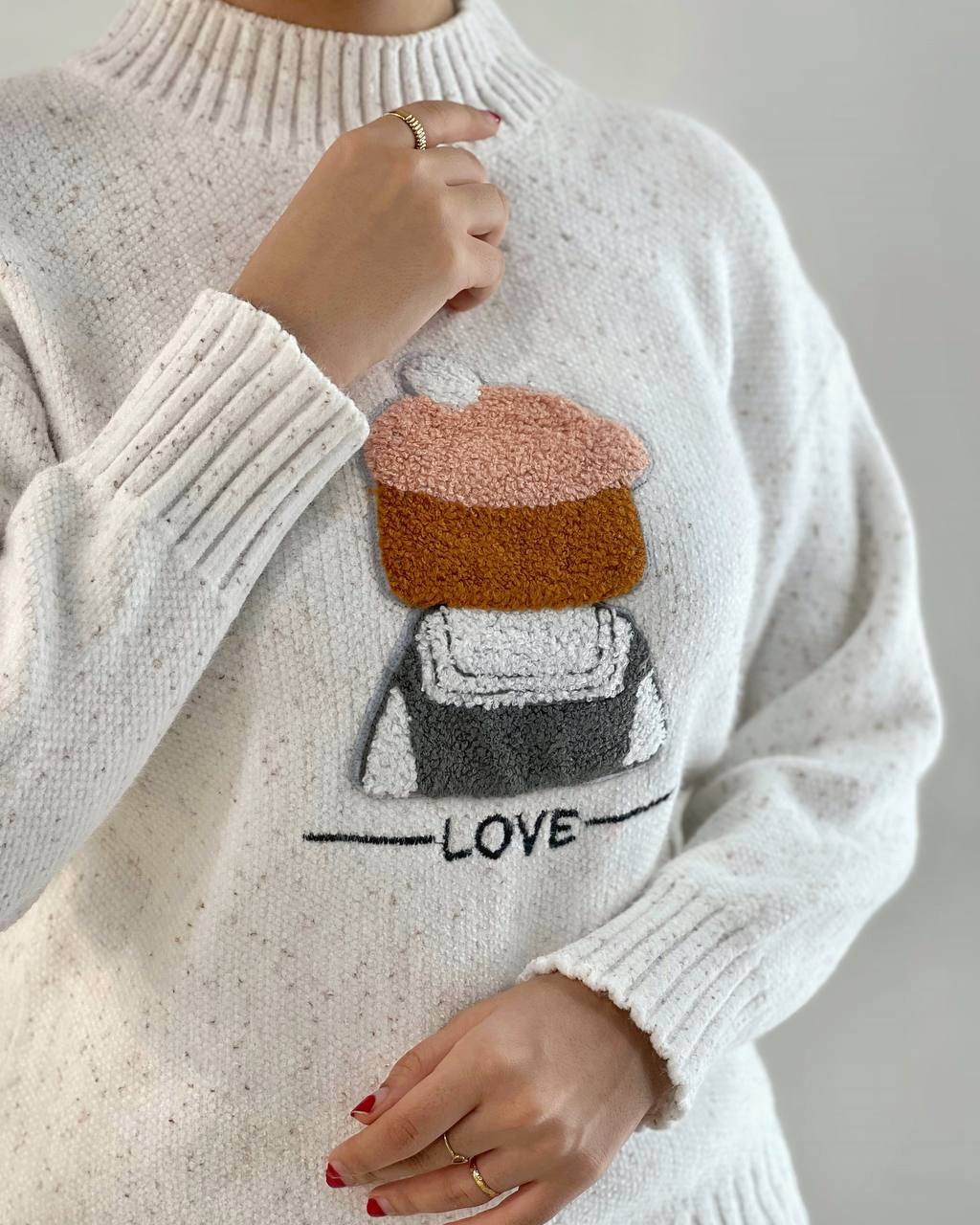 پلیور بافت گرم بالا 2 کد 4066