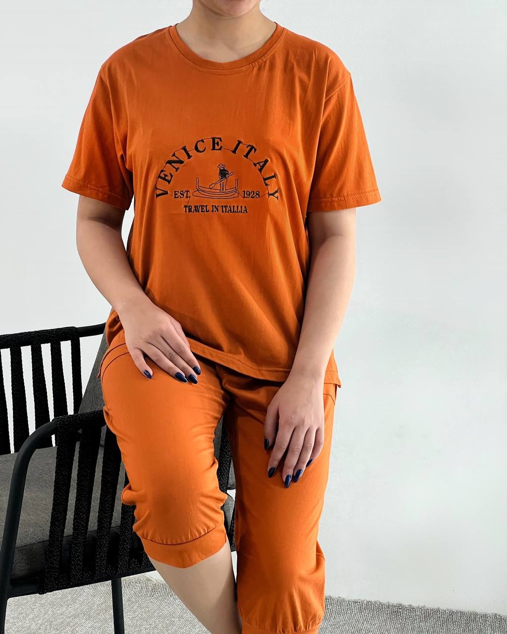 ست تیشرت و شلوارک ونیز کد 4068