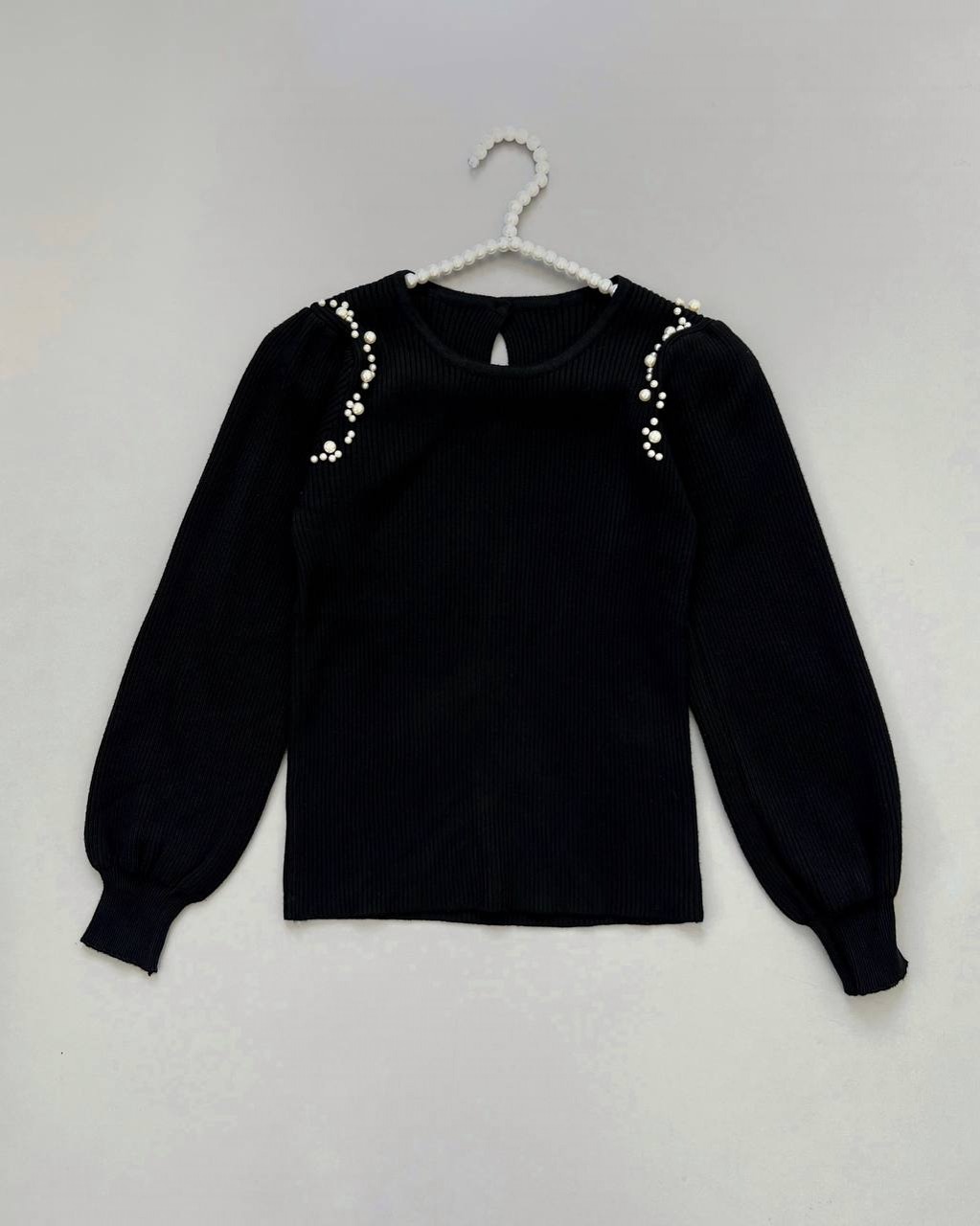 پلیور بافت سرشانه مروارید کد 4078