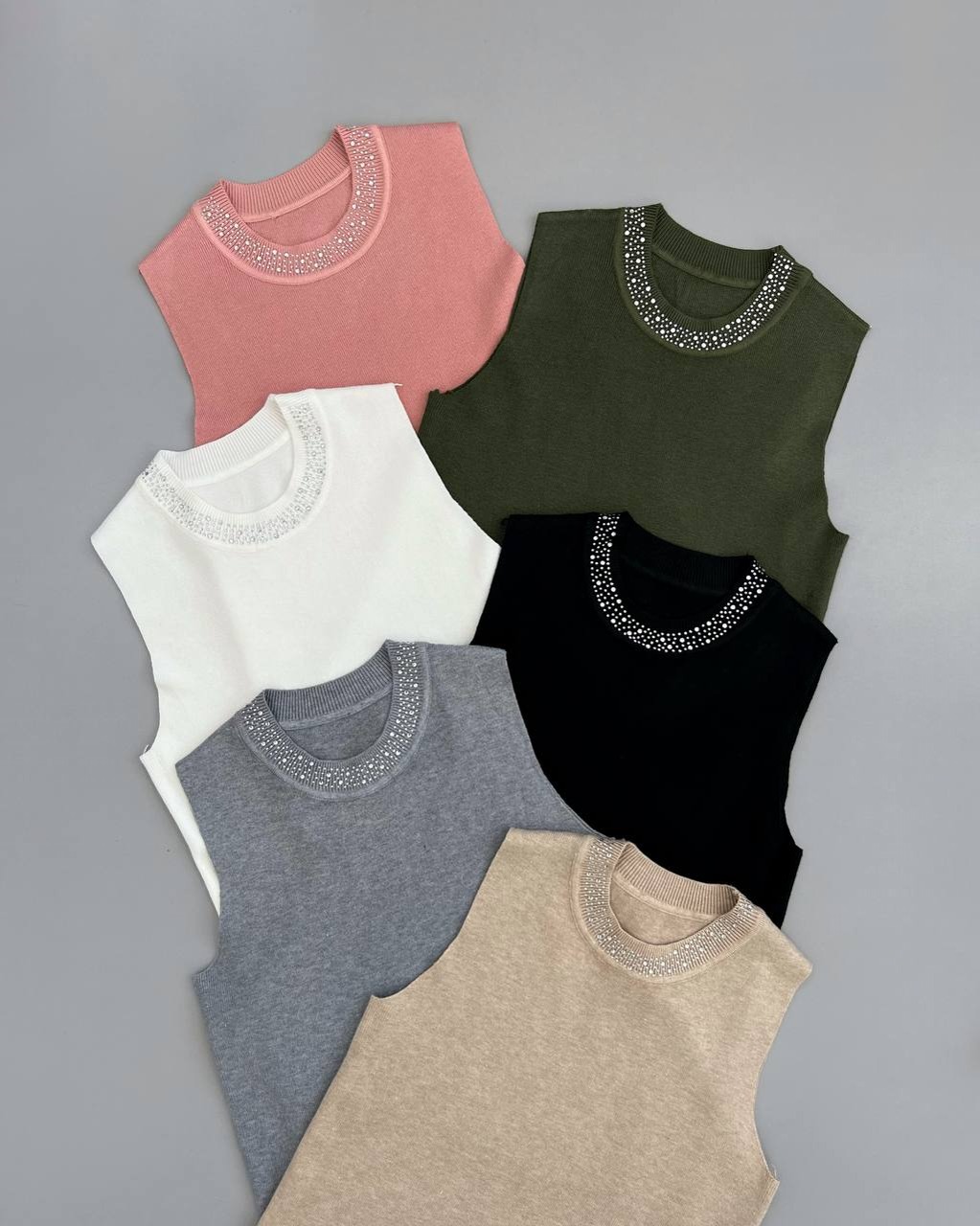 تاپ بافت یقه نگین کد 4083