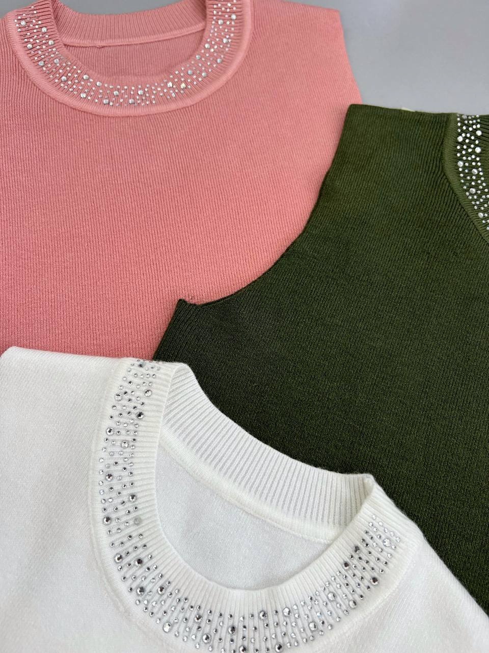 تاپ بافت یقه نگین کد 4083