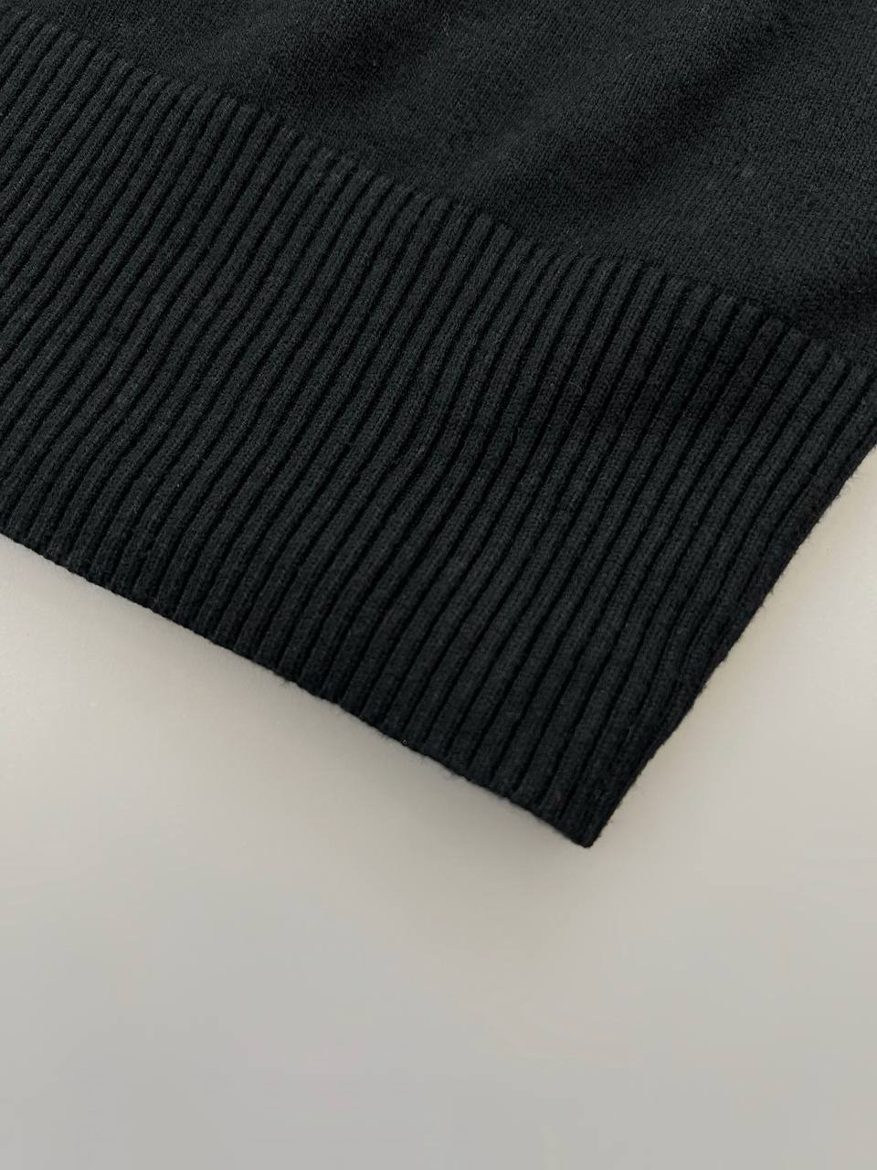 پیراهن بافت بلند مشکی کد 4084