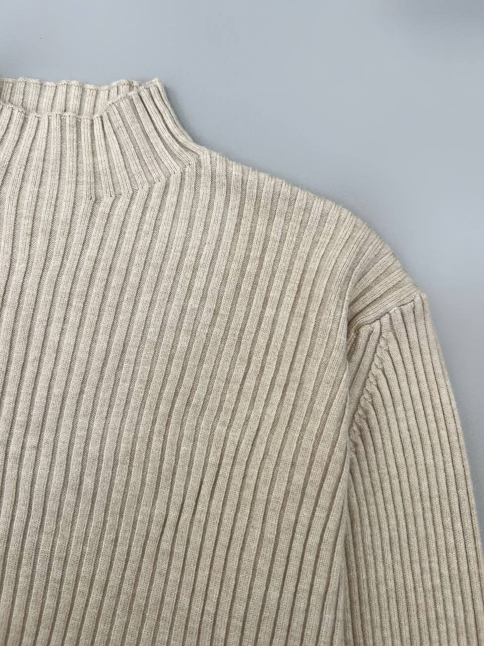 پلیور بافت یقه ایستاده ساده کد 4089