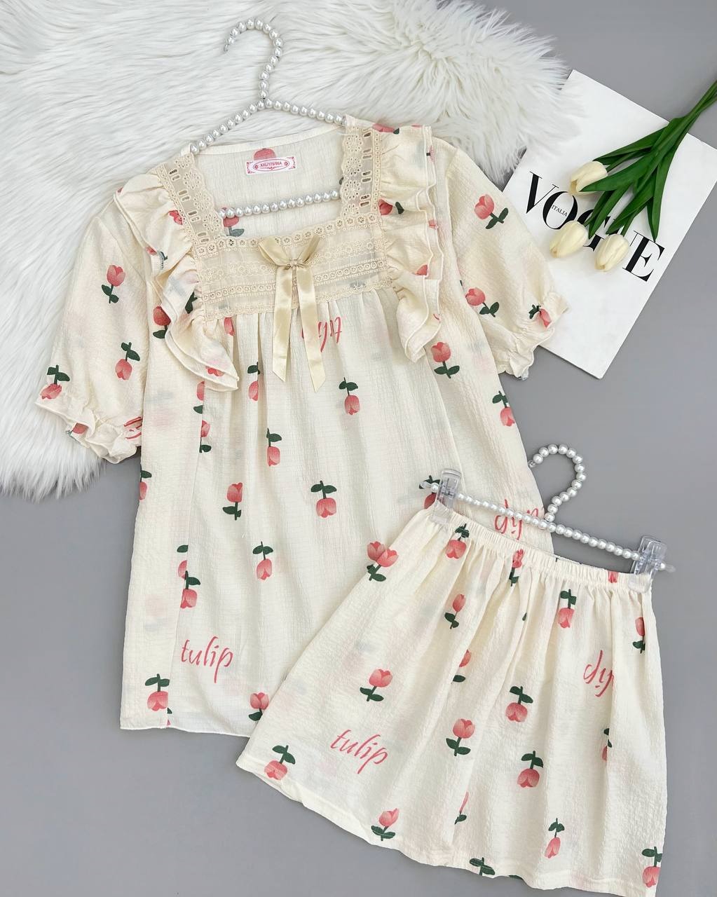 ست بلوز و شلوارک عروسکی کد 4090