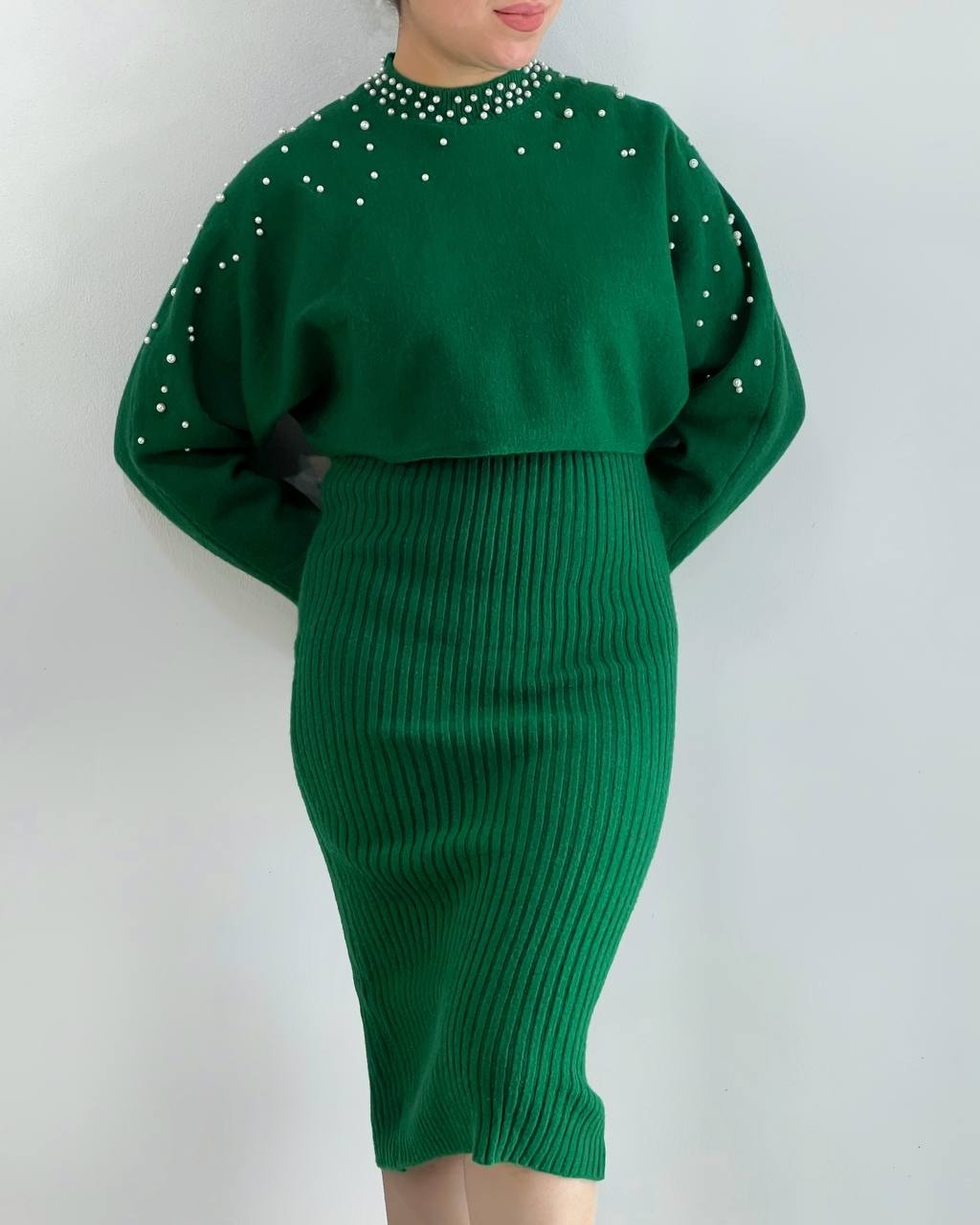 ست سارافون و رویی بافت کد 4093