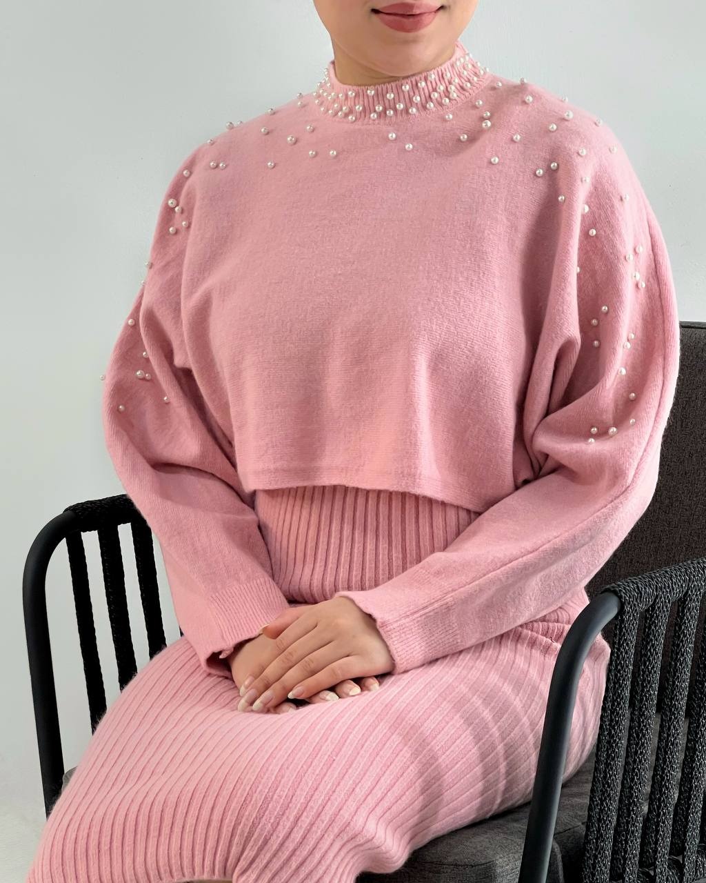 ست سارافون و رویی بافت کد 4093